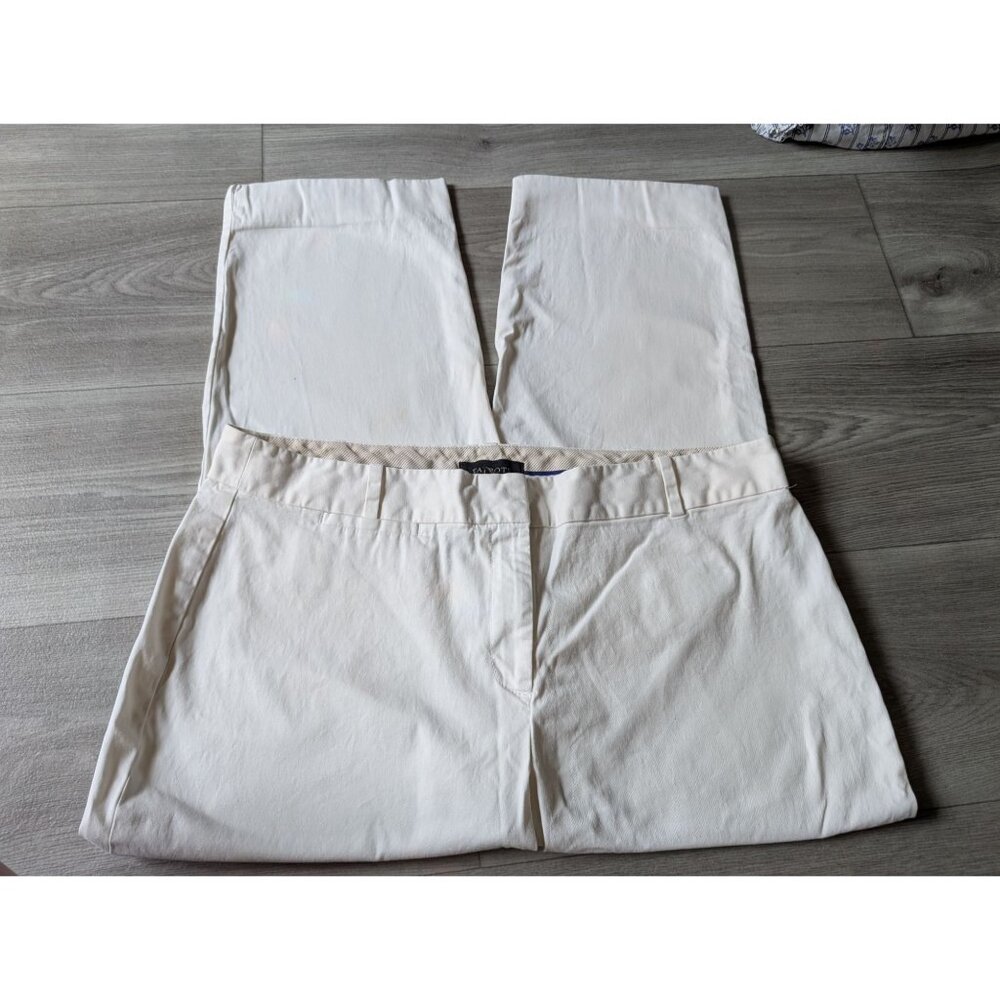 Talbots Womens Curvy Fit White Pants Size 16
